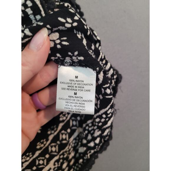 Bila Boho Cold Shoulder Blouse – Size M – Flowy Flared Sleeves – Festival Top - Picture 9 of 9